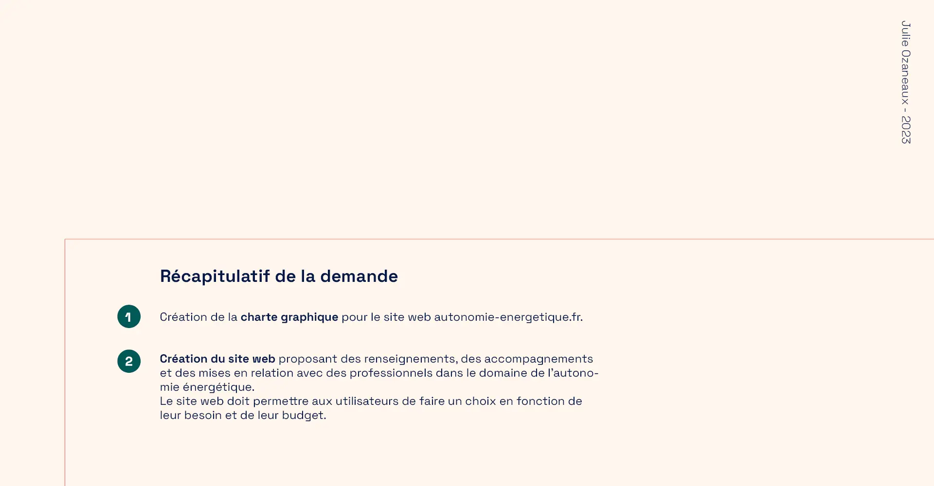 Autonomie énergétique - Visual brand / Website design