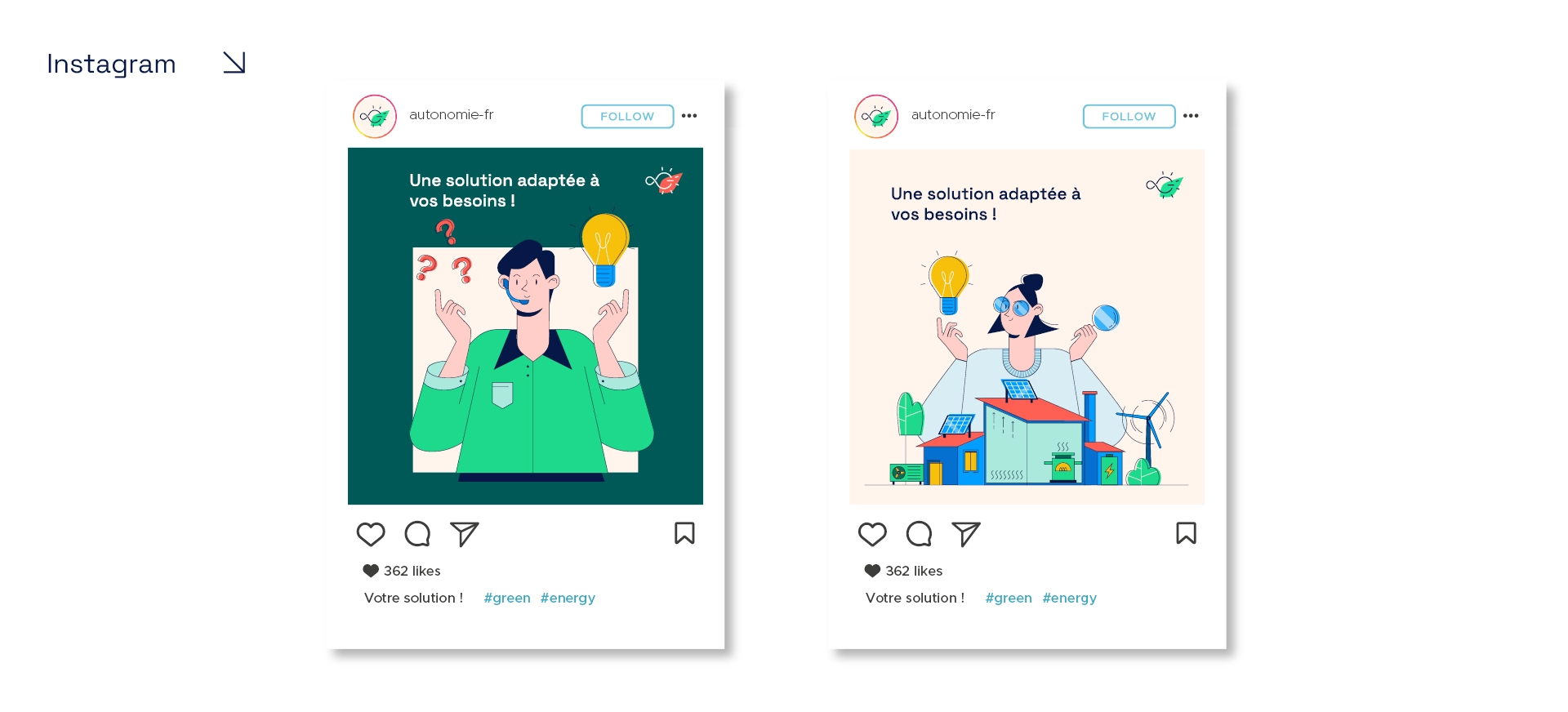Autonomie énergétique - Visual brand / Website design
